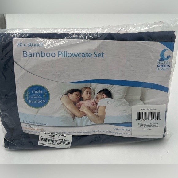 Bamboo Pillow Cases for Hot Sleepers Set of 2, Queen Size NWT - Picture 1 of 10